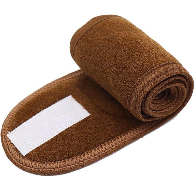 4 unidades de diademas faciales de spa, banda para la cabeza de ballena, toalla elástica de tela de rizo con cinta adhesiva mágica para baño, maquillaje y deporte, 8,9 cm de ancho (blanco)