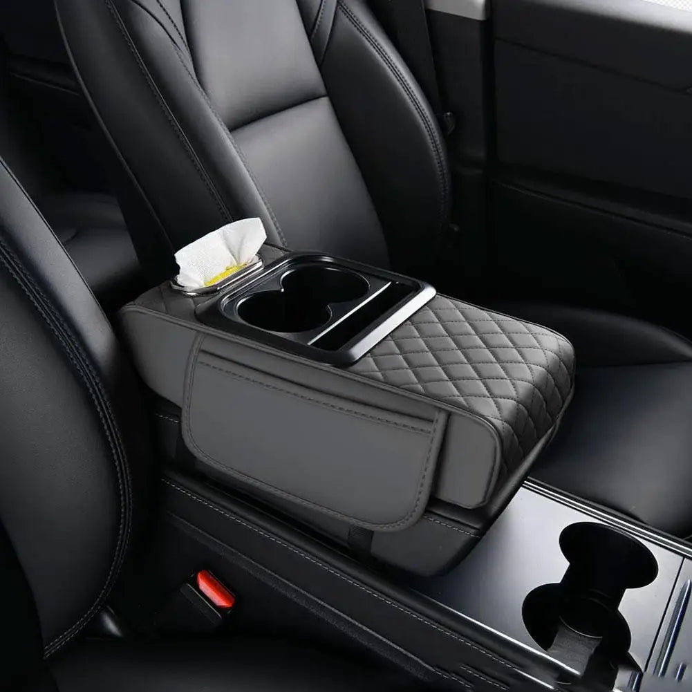 Car center console armrest cushion in Gray