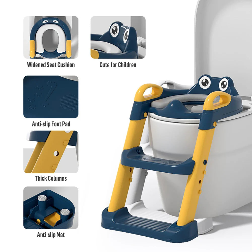 Asiento de entrenamiento para ir al baño portátil y plegable AnGku, higiénico, cómodo y ajustable, perfecto para el entrenamiento de niños pequeños para ir al baño.