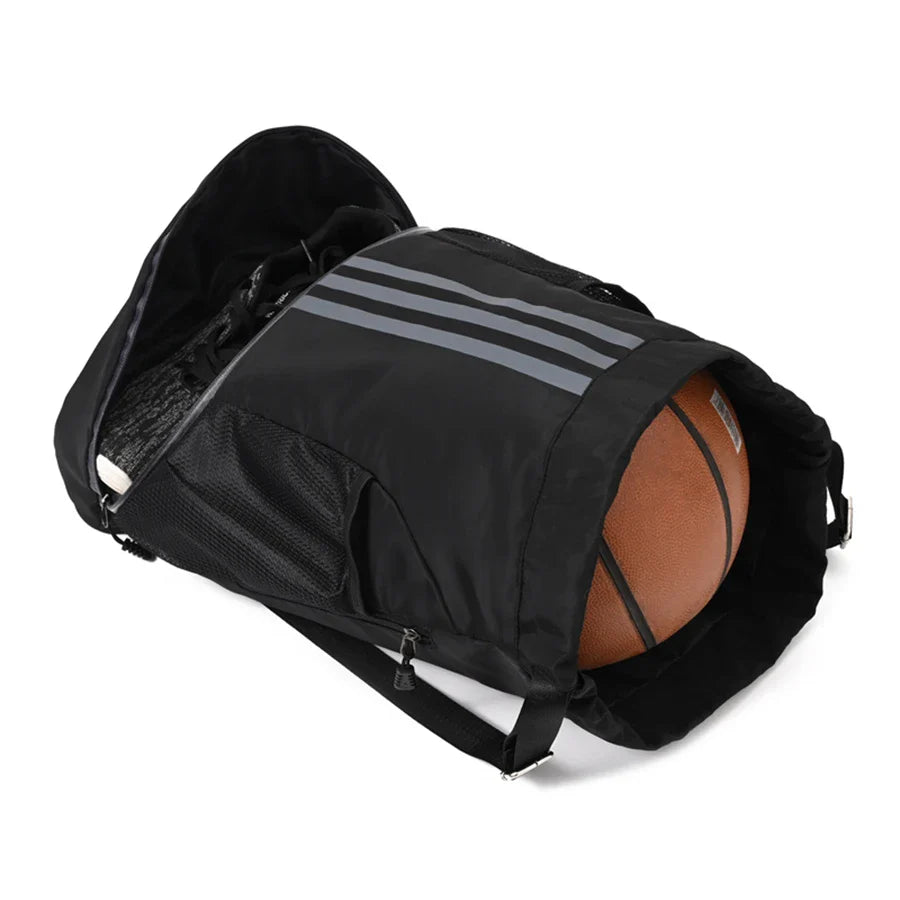 Mochila deportiva con cordón Hoedia para gimnasio, con compartimento para zapatos y bolsillo impermeable para mujeres y hombres.