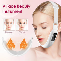 Dispositivo eléctrico para la papada y el contorno facial con 8 modos y 15 intensidades ajustables - Máquina inteligente para la papada y el contorno facial