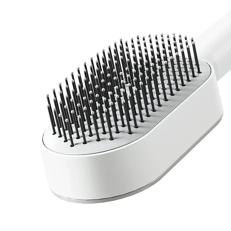 Dawndesslo  Self Cleaning Hair Brush for Women One-key Self Cleaning Hair Loss Airbag Massage Scalp Comb Anti-Static Hairbrush