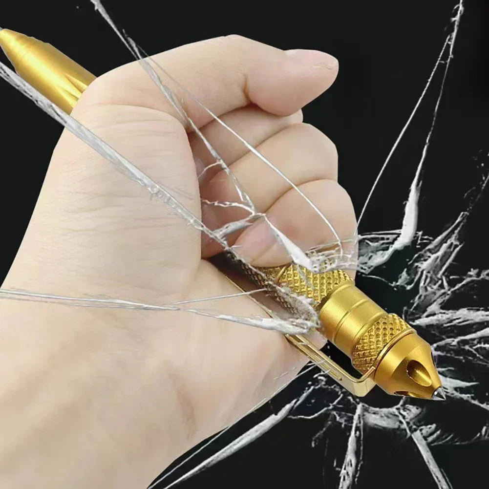 Bolígrafo táctico multifuncional para defensa personal al aire libre, con punta de acero de tungsteno B2, bolígrafo táctico de defensa EDC multifunción.