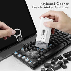 Kit de limpieza electrónica 8 en 1, limpiador de pantalla, cepillo de limpieza multifuncional para auriculares, teclado, portátil, teléfono, PC, monitor, cámara
