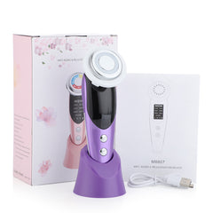 7-in-1 RF EMS Facial Massager – Anti-Aging Device for Skin Tightening, Wrinkle Reduction, Lifting & LED Light Therapy for Radiant Glass Skin