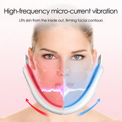 Dispositivo eléctrico para la papada y el contorno facial con 8 modos y 15 intensidades ajustables - Máquina inteligente para la papada y el contorno facial