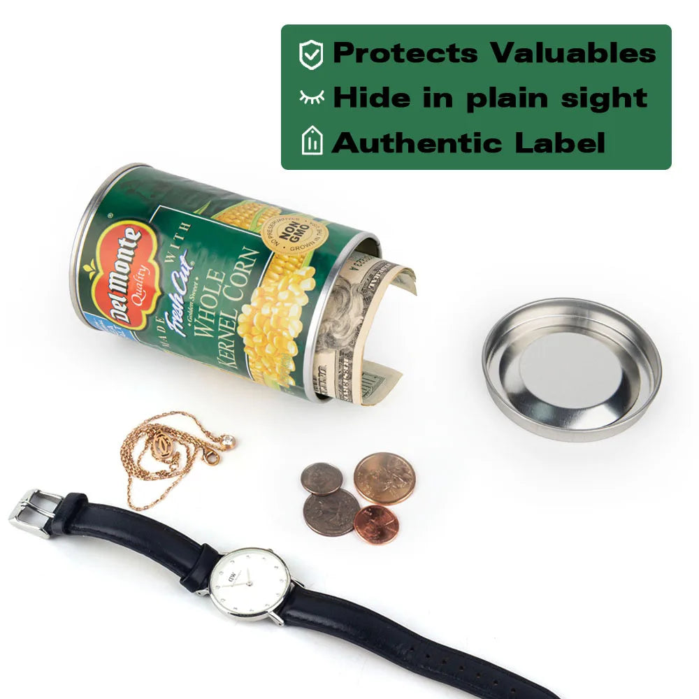 Compartimento de seguridad oculto, caja fuerte de desvío, latas de comida, escondite secreto, contenedor para ocultar, armario de cocina, dinero oculto, venta al por mayor