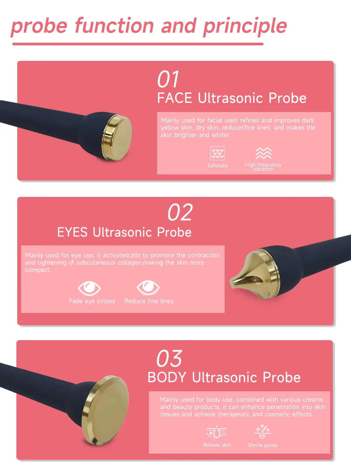 Máquina facial ultrasónica 3 en 1 para eliminar tatuajes, masajeador facial antienvejecimiento, micropluma de plasma para eliminar pecas, dispositivo de belleza.