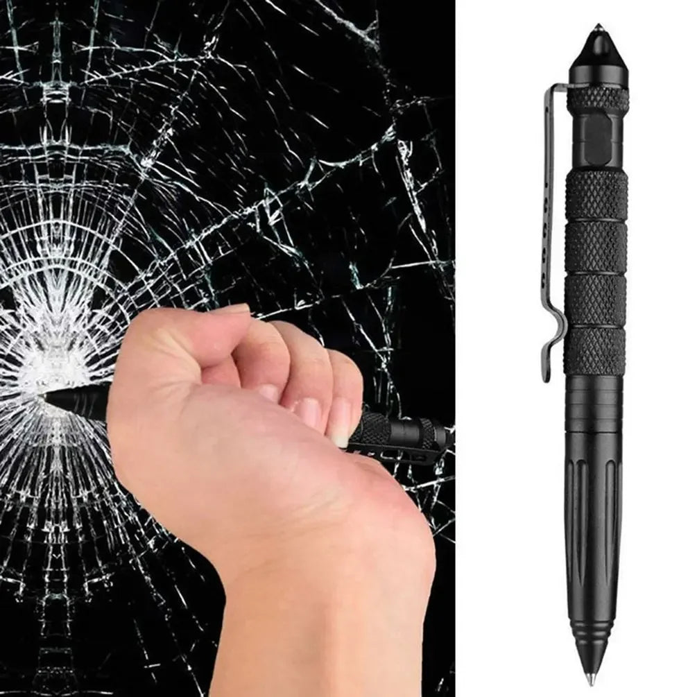 Bolígrafo táctico multifuncional para defensa personal al aire libre, con punta de acero de tungsteno B2, bolígrafo táctico de defensa EDC multifunción.