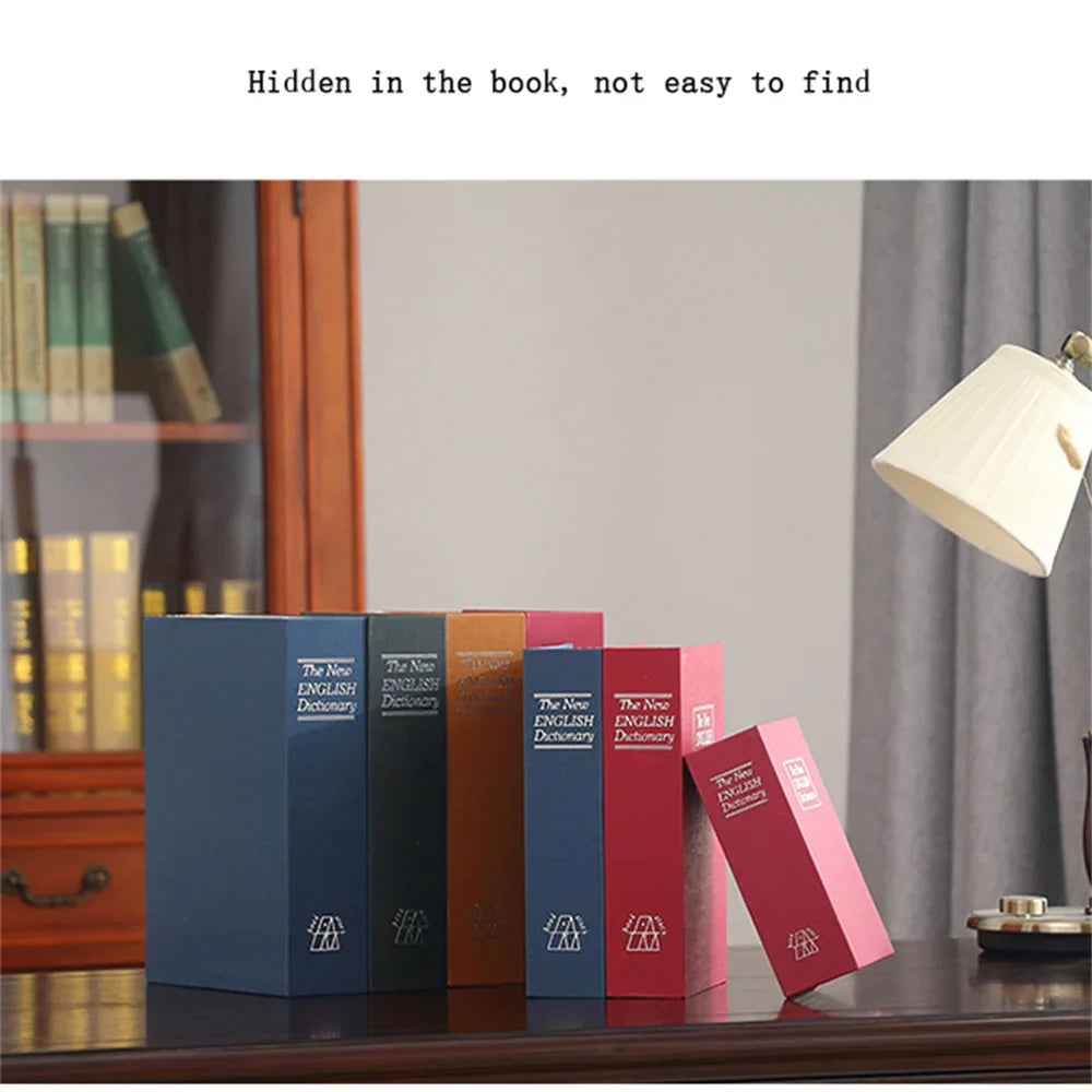Mini libro diccionario caja de seguridad caja de llaves casillero dinero caja de seguridad con llave oculta efectivo billetes dinero monedas almacenamiento joyas caja de seguridad regalo