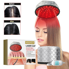 Gorro láser para regeneración capilar, reparación de daños, antifrizz y masaje del cuero cabelludo