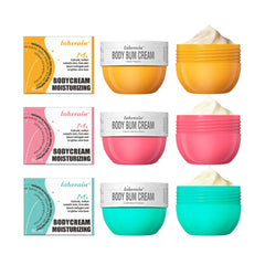 Crema corporal hidratante y reafirmante para caderas y glúteos, gel masajeador corporal con aroma floral de vainilla y caramelo, 80 g