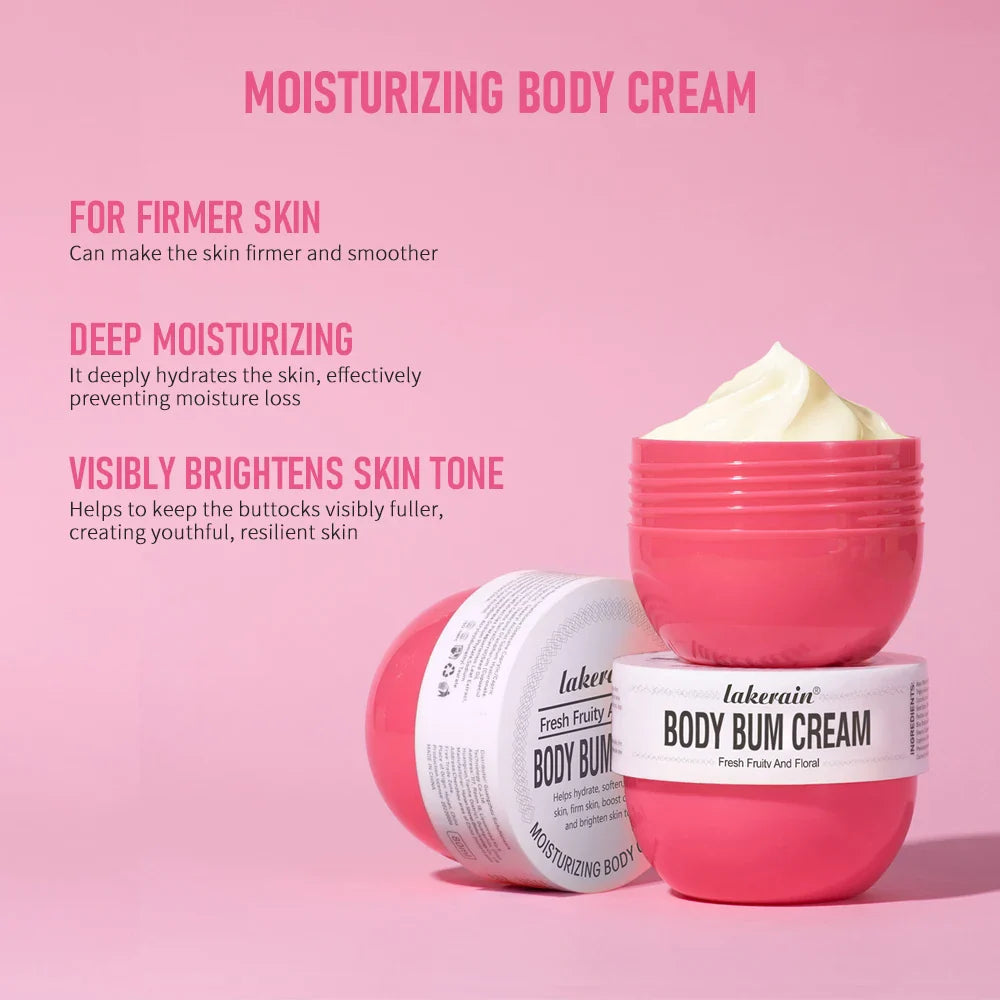 Crema corporal hidratante y reafirmante para caderas y glúteos, gel masajeador corporal con aroma floral de vainilla y caramelo, 80 g