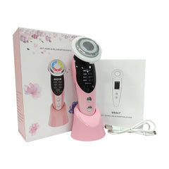 7-in-1 RF EMS Facial Massager – Anti-Aging Device for Skin Tightening, Wrinkle Reduction, Lifting & LED Light Therapy for Radiant Glass Skin