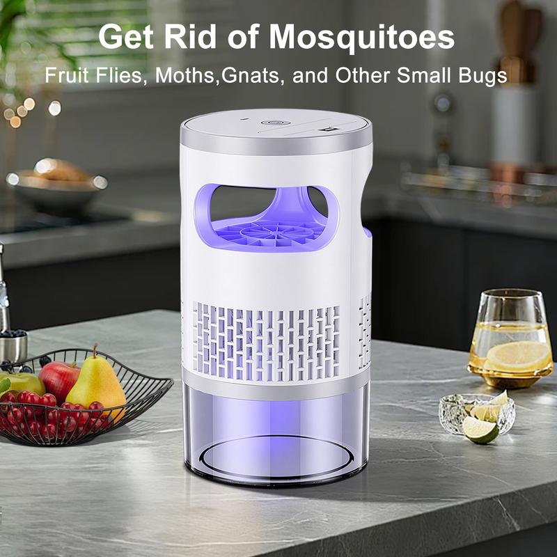 Quiet UV light insect trap running overnight