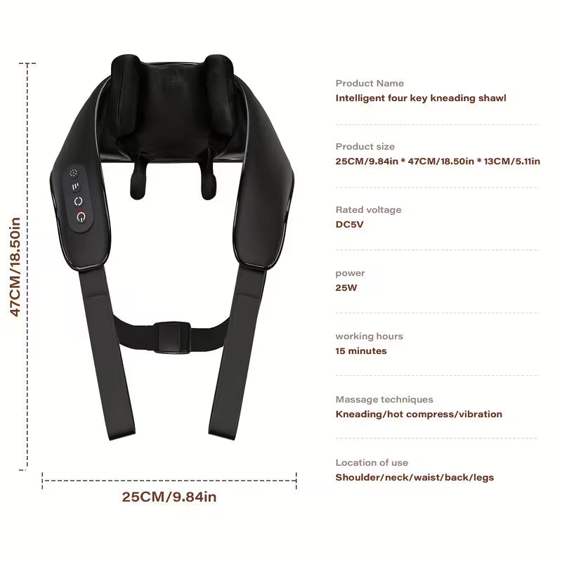 VivoNeck™ 4D Heated Wireless Neck & Shoulder Massager