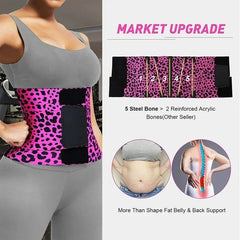 FeelGirl Waist Trainer Belt | Tummy Control Body Shaper with Triple Wrap